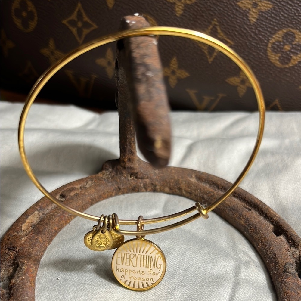 Alex and Ani Gold Inspirational Charm Bracelet